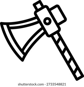 Vektordesign Wood Axe Symbolstil