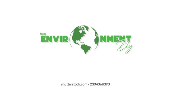 Vector Design for World Environment Day, 5 June with creative typography and nature related elements 