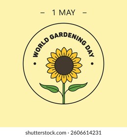 Vector design for World Gardening Day