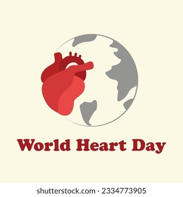 Vector design of World Heart Day