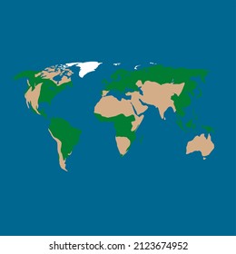 a vector design of a world map