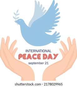 Vector design for World Peace Day September 21.