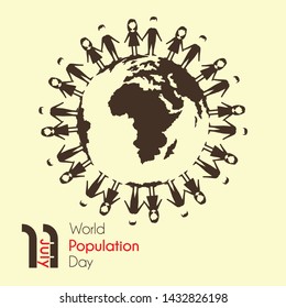Vector Design for World Population Day on 11th July