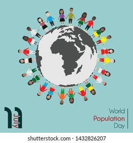 Vector Design for World Population Day on 11th July