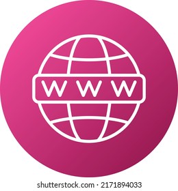 Vector Design Worldwide Icon Style