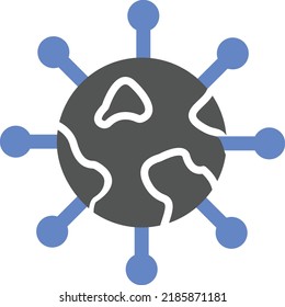 Diseño de vectores Estilo de iconos a nivel mundial