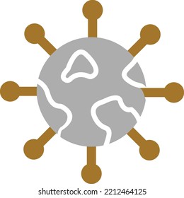 Vector Design Worldwide Icon Style