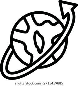 Estilo de Ícone Mundial de Design de Vetor