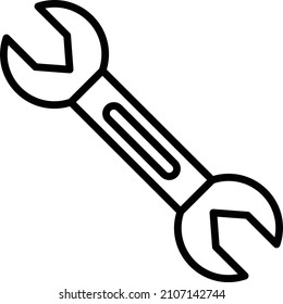 Vector Design Wrench Icon Style