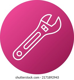 Vector Design Wrench Icon Style