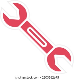 Vector Design Wrench Icon Style