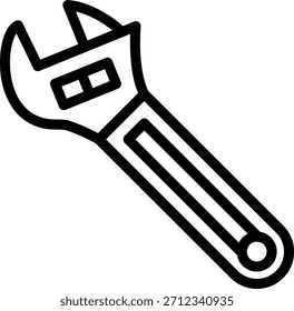 Vector Design Wrench Icon Style