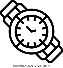 Diseño de Vector Reloj de pulsera Icon Style