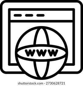 Vektordesign-Websymbolstil