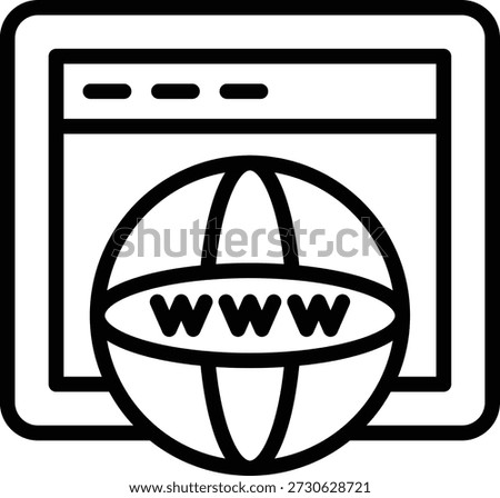 Vector Design Www Icon Style