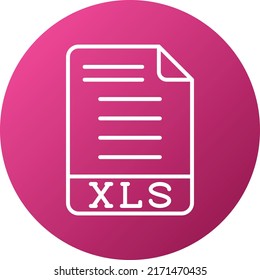 Vector Design XLS Icon Style