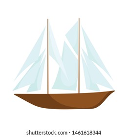 Vector design of yacht and sail logo. Collection of yacht and regatta stock symbol for web.