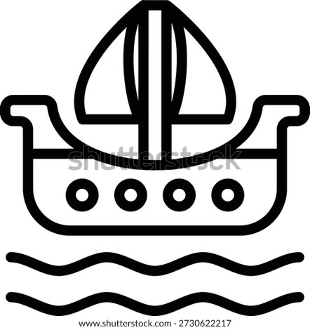 Vector Design Yachting Icon Style