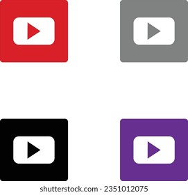 Vektordesign des YouTube-Icons.