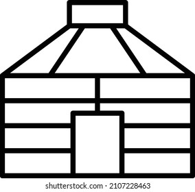 Vector Design Yurt Icon Style