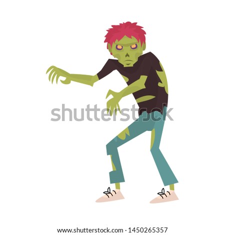 Vector design of zombie and man icon. Collection of zombie and monster stock symbol for web.