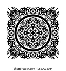 vector designe template flower retro