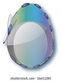 Vector designed easter egg for high quality resizing