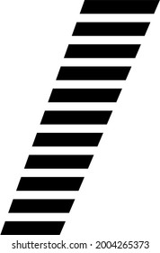 Vektorgrafik eines Streifen-Designalphabets für kommerzielle Zwecke