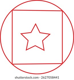 vector design,icon design,illustrator circle with star