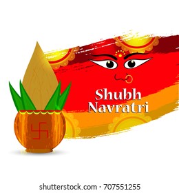 Vector designs for the celebration of Navratri Maa Durga Festival.