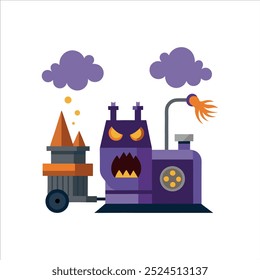 Vector Designs for a Haunted Halloween