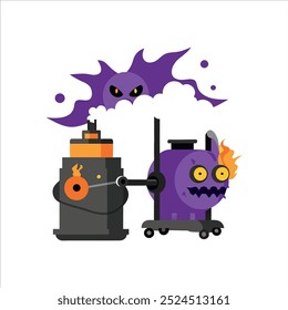 Vector Designs for a Haunted Halloween