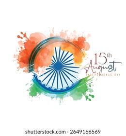 Vector Designs of Indian National Festival Independence Day with Indian Flag Indian Heritage beautiful background and lots of celebration concept. Birds showing Freedom. People are celebrating 15th 
