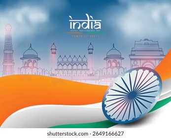 Vector Designs of Indian National Festival Independence Day with Indian Flag Indian Heritage beautiful background and lots of celebration concept. Birds showing Freedom. People are celebrating 15th 