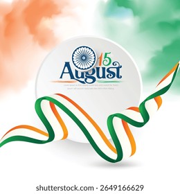 Vector Designs of Indian National Festival Independence Day with Indian Flag Indian Heritage beautiful background and lots of celebration concept. Birds showing Freedom. People are celebrating 15th 