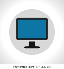 Vector Desktop Computer Icon - Vector
