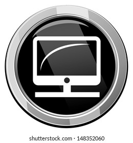 Vector desktop computer icon