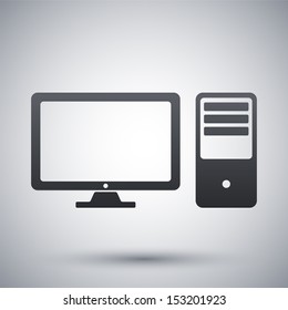 Vector Desktop Computer Icon