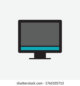 Vector Desktop Computer Icon - Vector