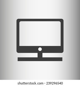 Vector desktop computer icon