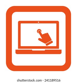 Vector desktop computer icon