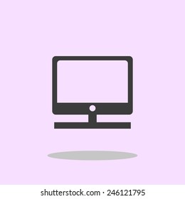Vector desktop computer icon