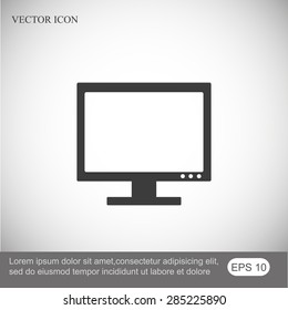 Vector desktop computer icon