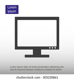 Vector desktop computer icon