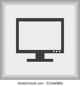 Vector desktop computer icon