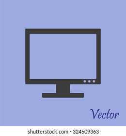 Vector desktop computer icon