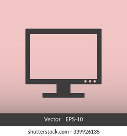 Vector desktop computer icon