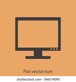 Vector desktop computer icon