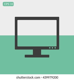 Vector desktop computer icon