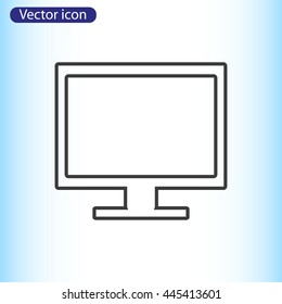 Vector desktop computer icon